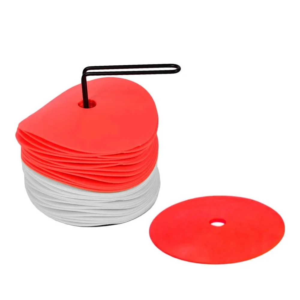 set de 24 discos planos rojo y blanco set de 24 discos planos rojo y blanco