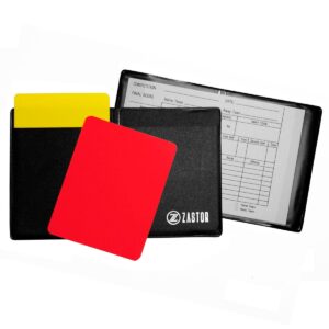 tarjetero Árbitro con tarjetas y bloc