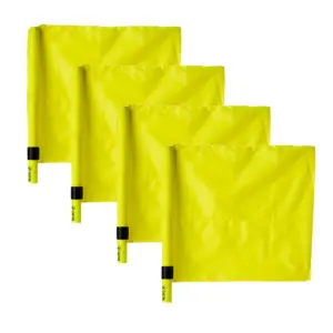 set 4 banderas recambio banderín fútbol colores