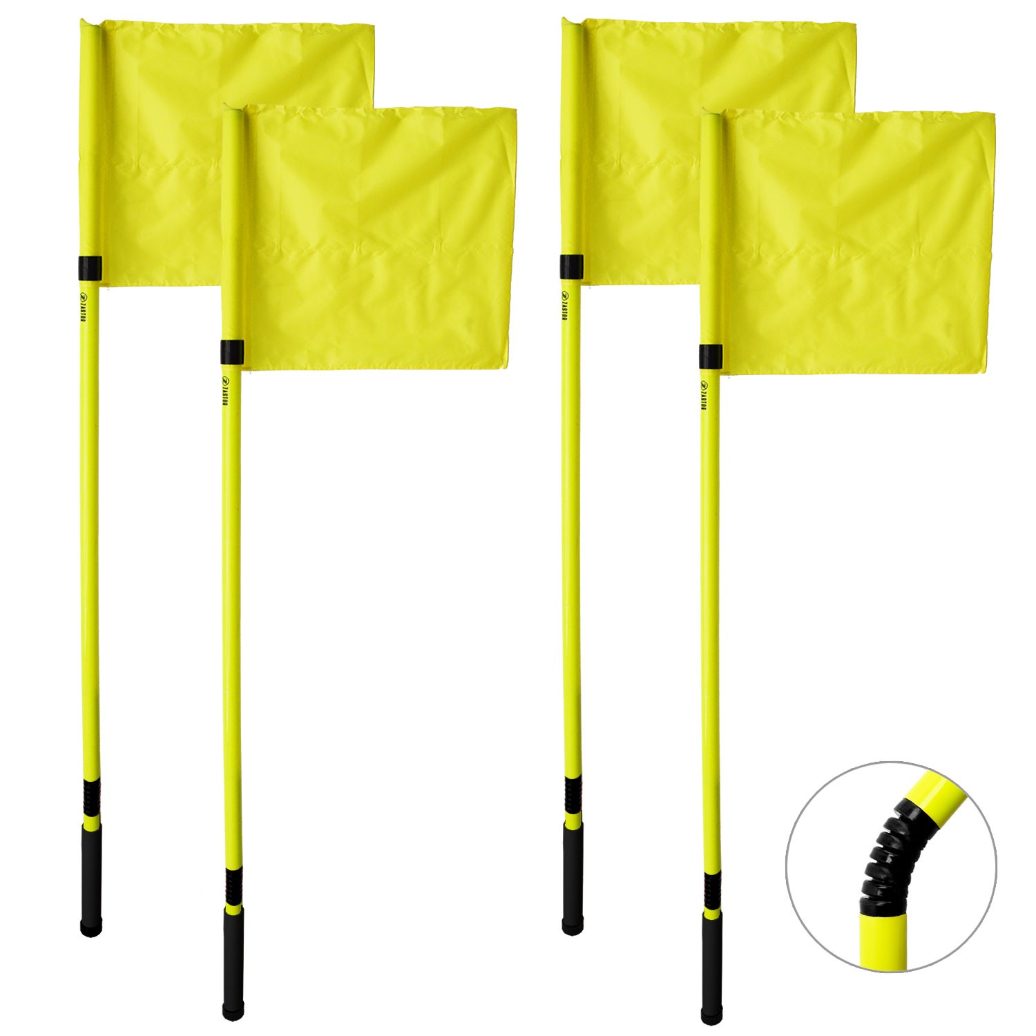 set 4 banderines córner fútbol flexibles set 4 banderines córner fútbol flexibles