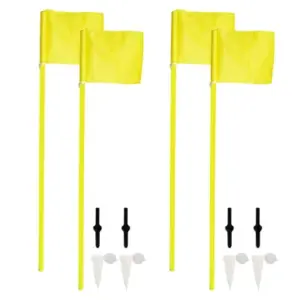 set 4 banderines córner fútbol flexibles