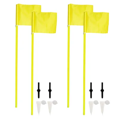 set 4 banderines córner fútbol flexibles set 4 banderines córner fútbol flexibles